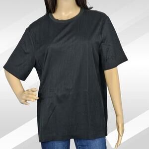 2/$20 Black Croft & Barrow Short Sleeve Shirt Size L | Casual Everyday Top